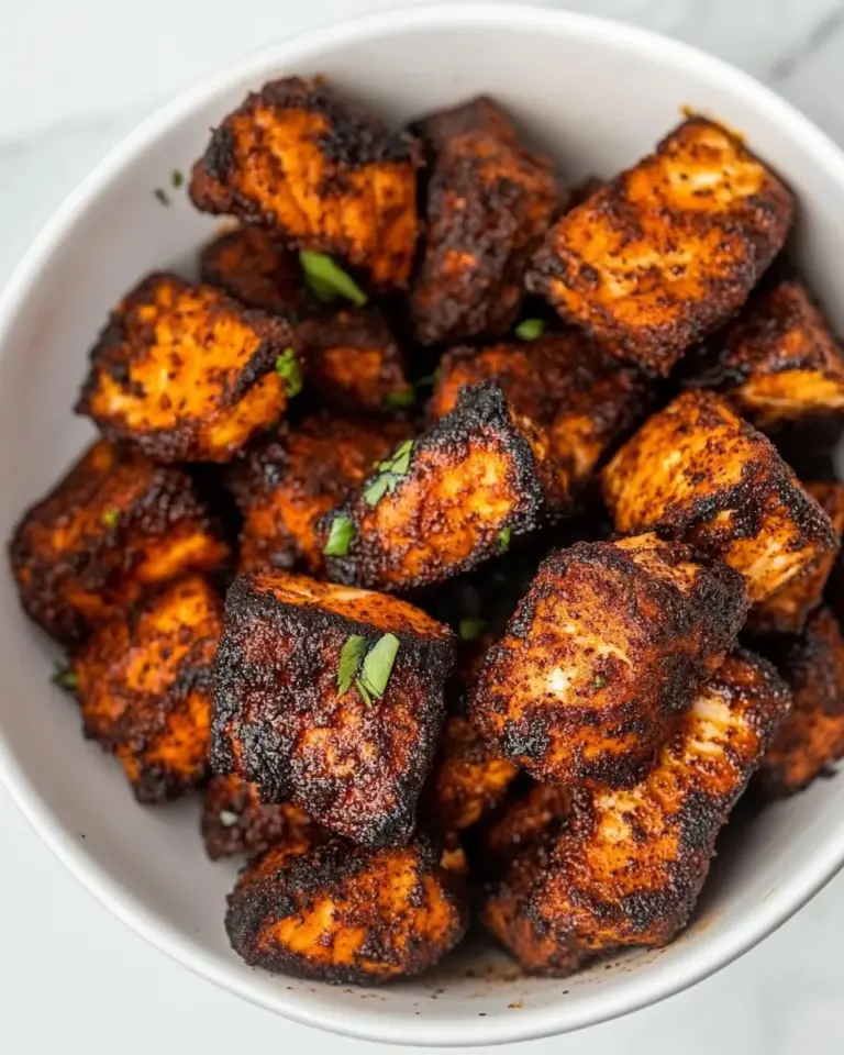 Easy Blackened Air Fryer Salmon Bites photo