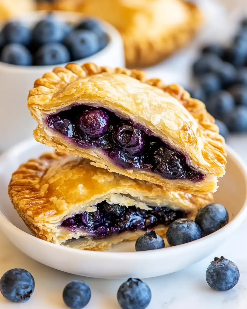 Homemade Blueberry Air Fryer Hand Pies dish photo