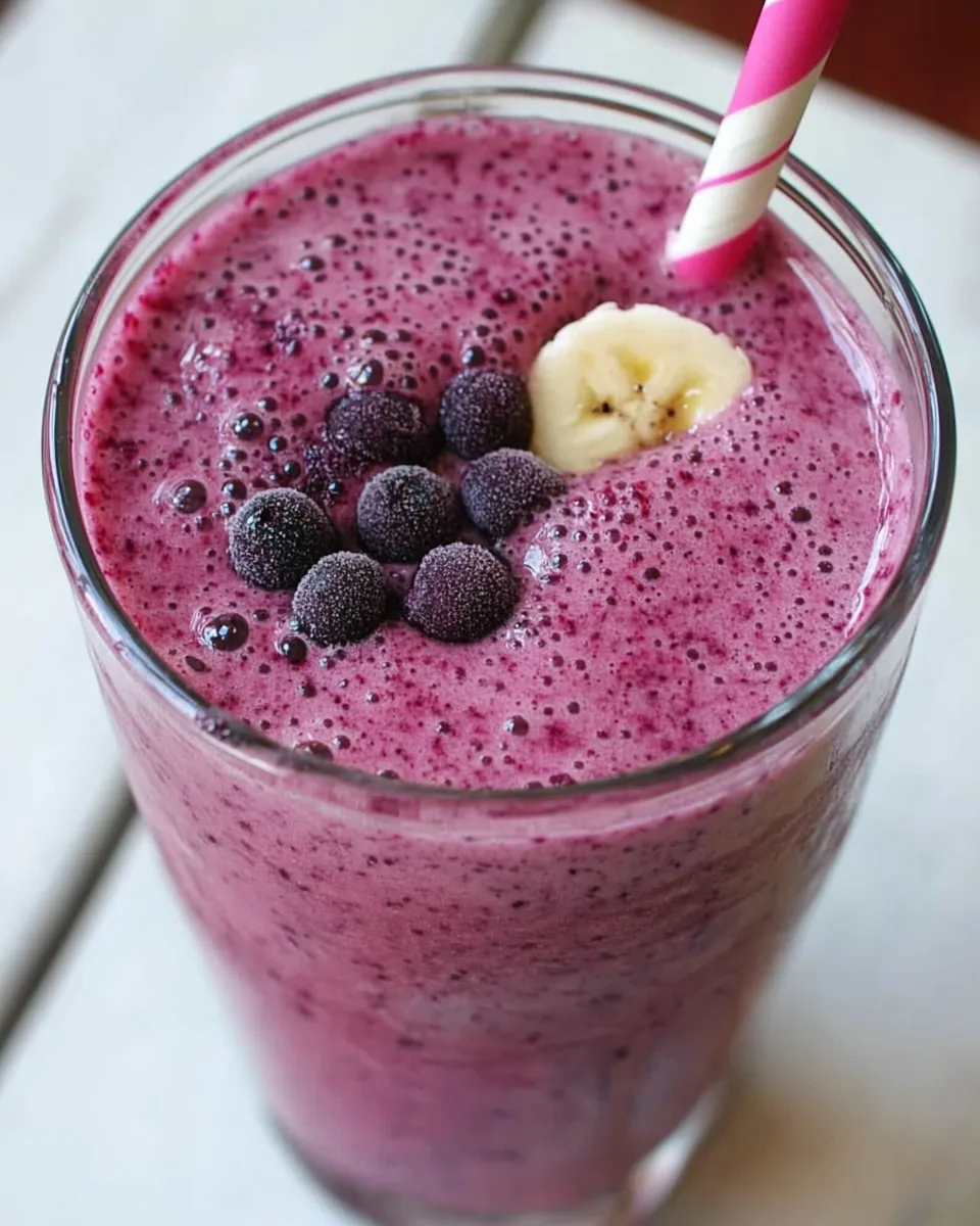 Classic Blueberry Banana Smoothie image