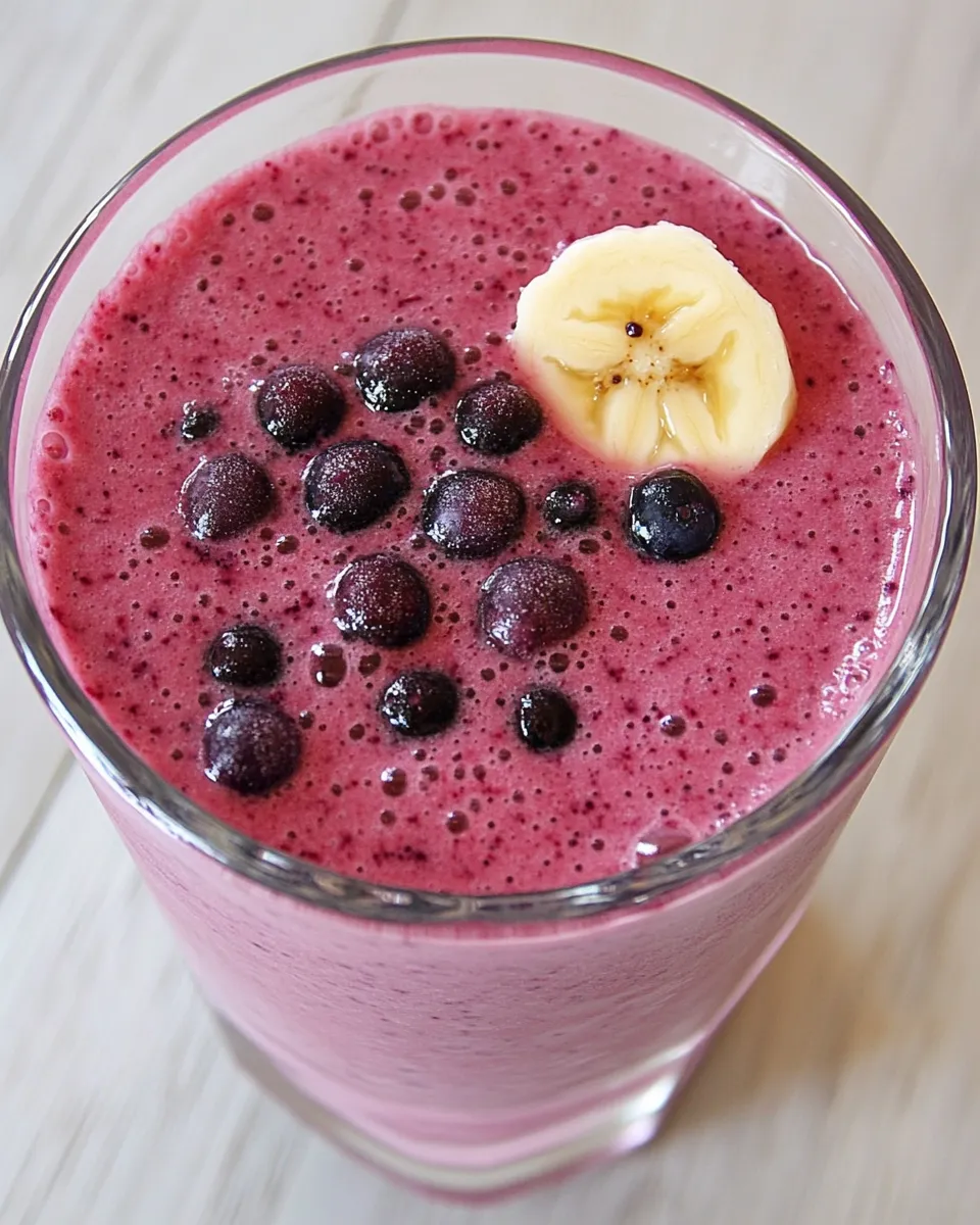 Easy Blueberry Banana Smoothie recipe photo