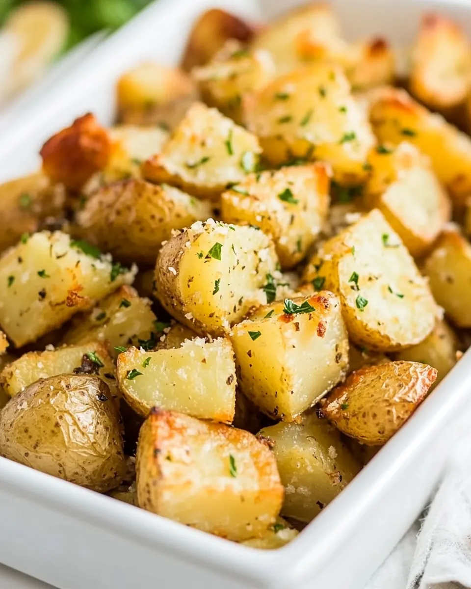 Classic Brabant Potatoes (Crispy Garlic Butter Potatoes) image