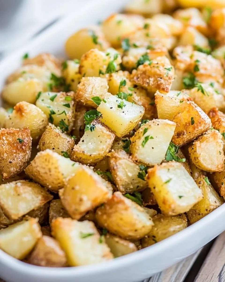 Easy Brabant Potatoes (Crispy Garlic Butter Potatoes) recipe photo