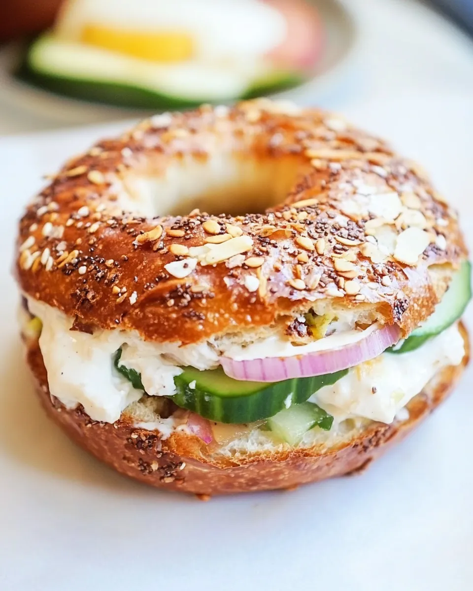 Easy Breakfast Bagel recipe photo