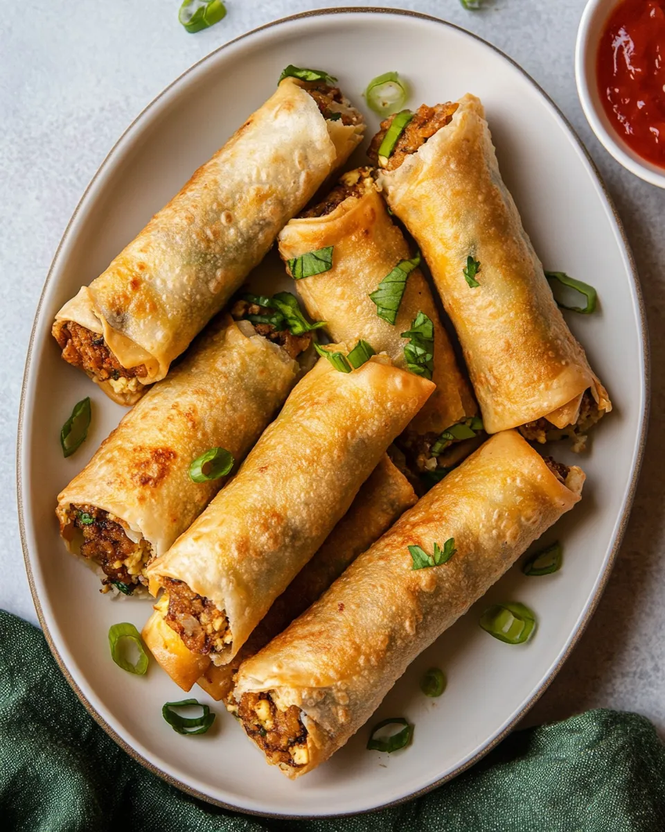 Delicious Breakfast Egg Rolls image