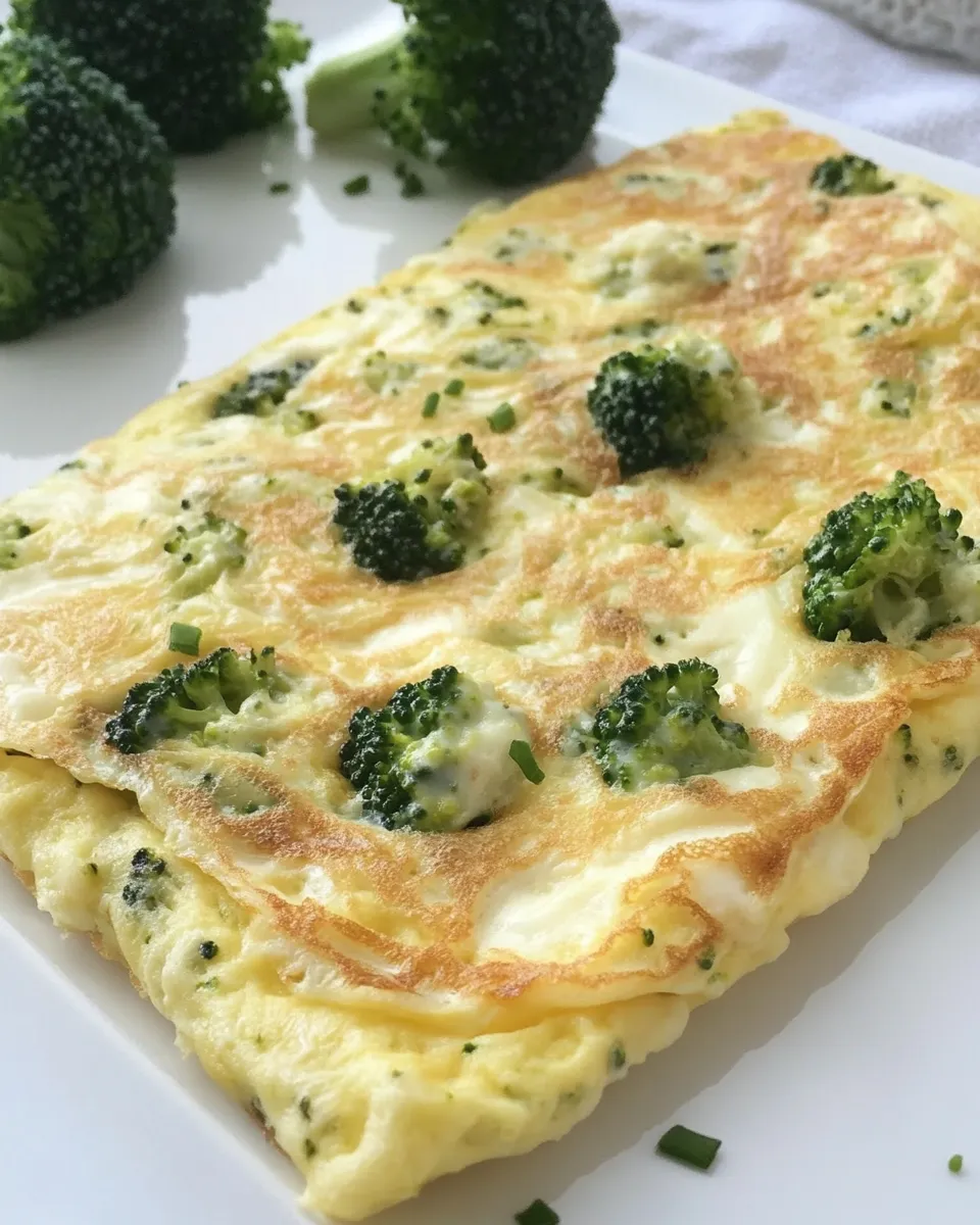 Easy Broccoli and Cheese Omelet recipe photo
