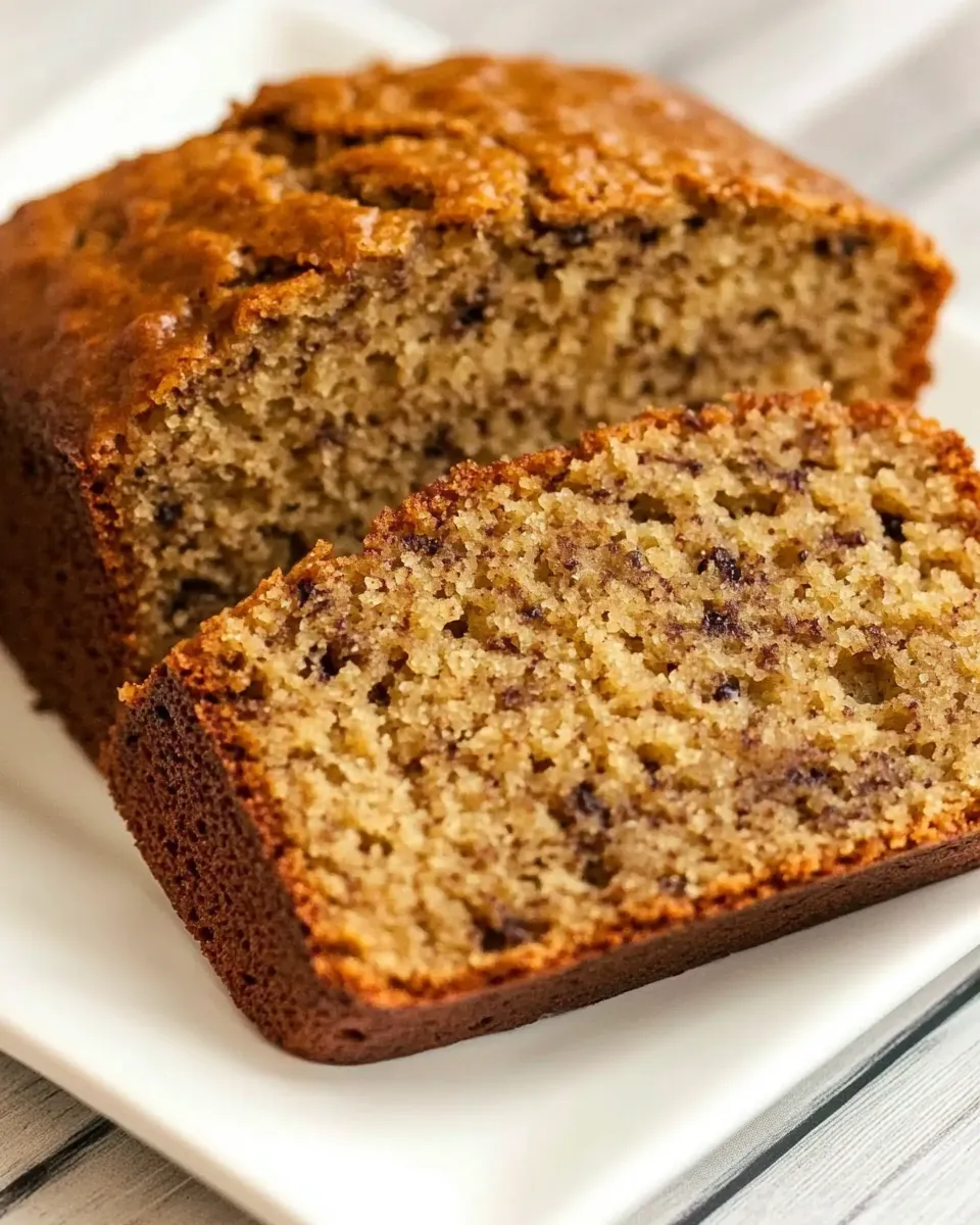 Easy Brown Butter and Sour Cream Banana Bread shot