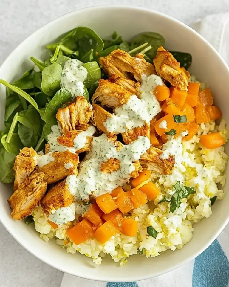 Easy Buffalo Chicken Cauliflower Rice Bowl photo