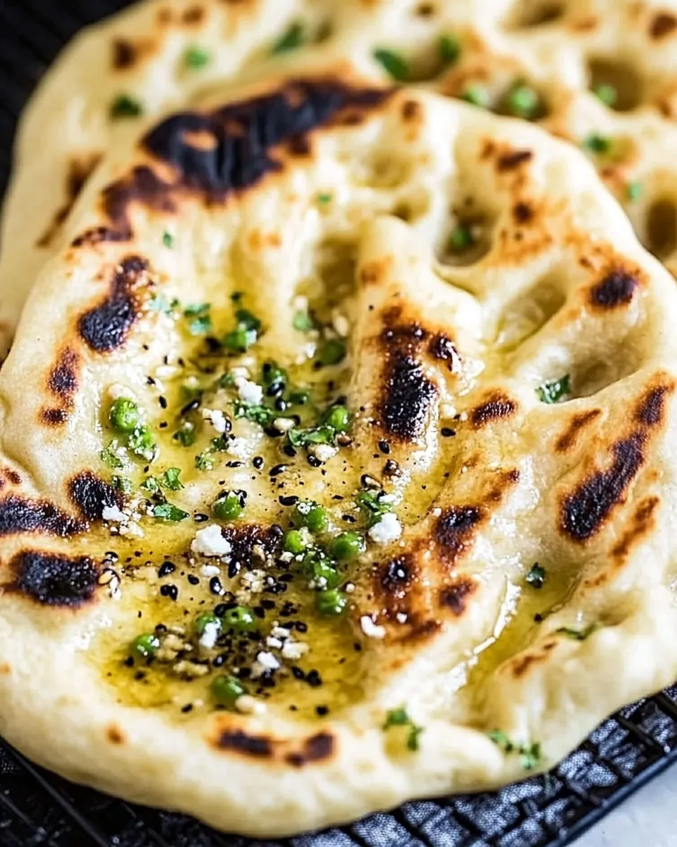 Delicious Bullet Naan (Spicy Indian Flatbread) shot