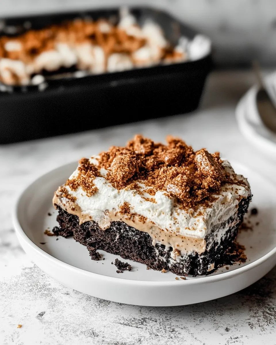 Delicious Butterfinger Cake shot