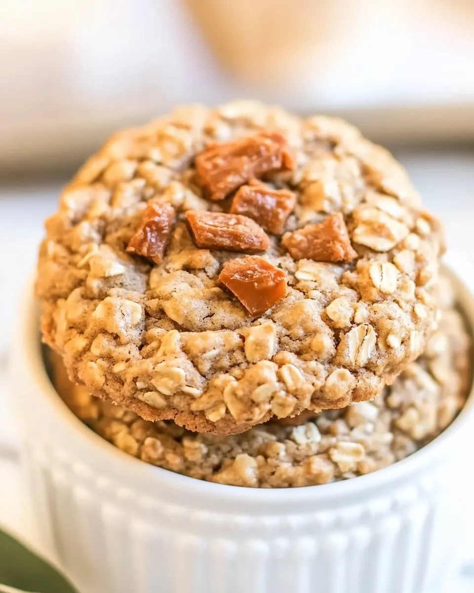 Delicious Butterfinger Oatmeal Cookies recipe image
