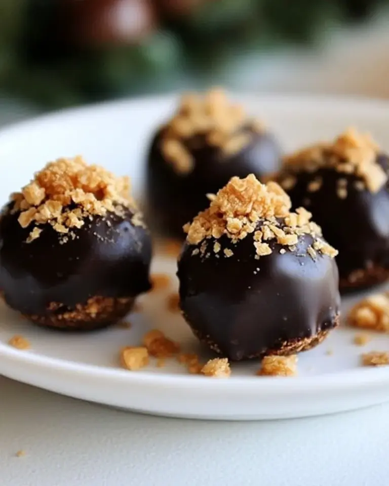Homemade Butterfinger Truffles photo