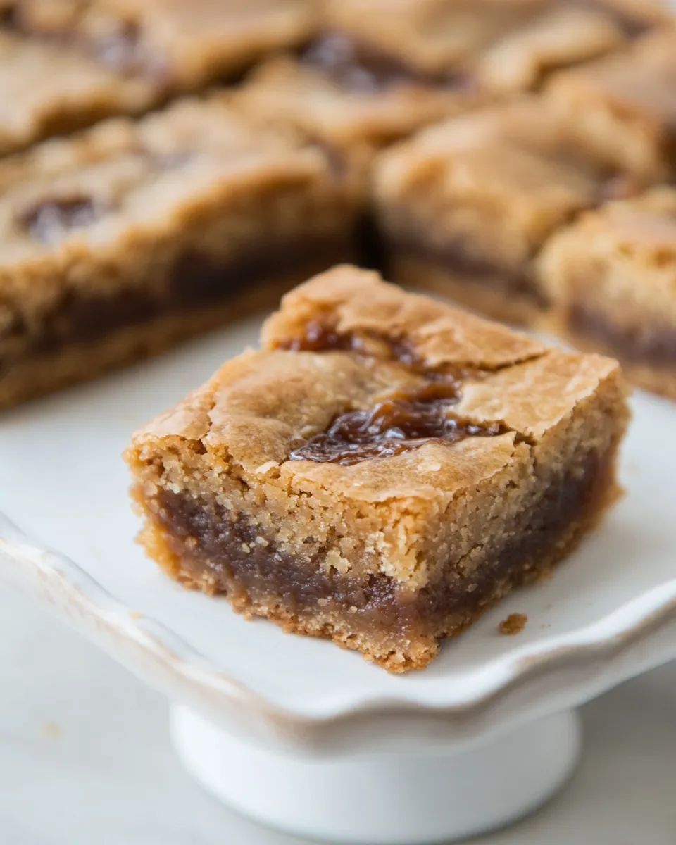 Easy Butterscotch Caramel Blondies recipe photo