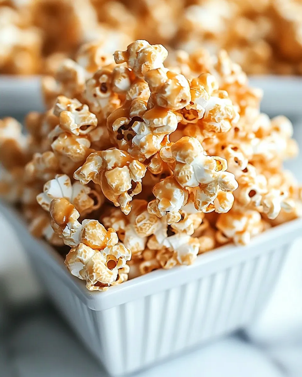 Easy Butterscotch Popcorn image