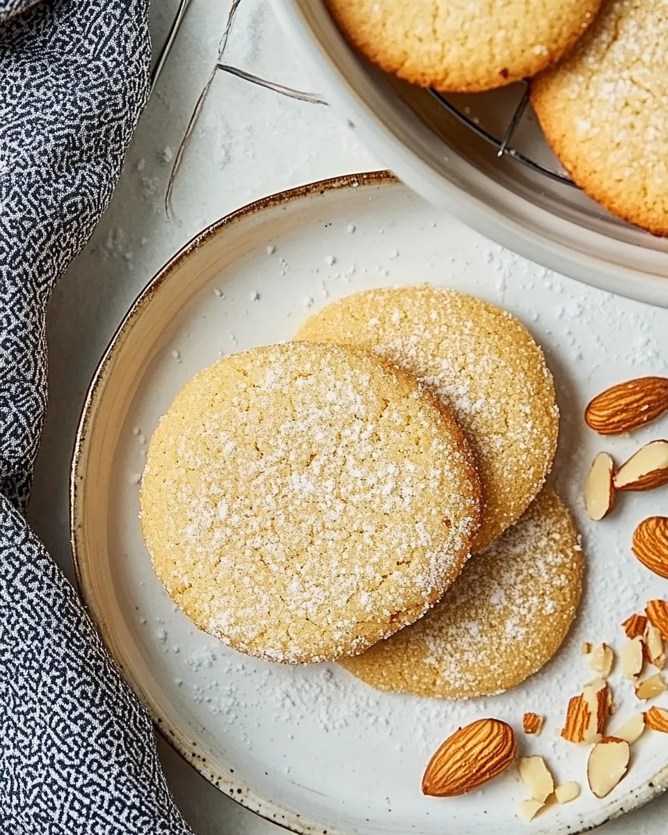Delicious Buttery Almond Cookies shot