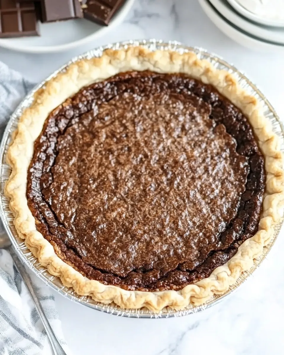 Delicious CHOCOLATE CHESS PIE shot