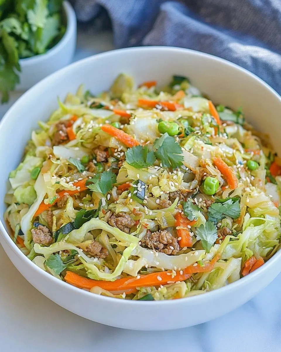 Delicious Cabbage Stir Fry (Keto, Paleo, Whole30) image