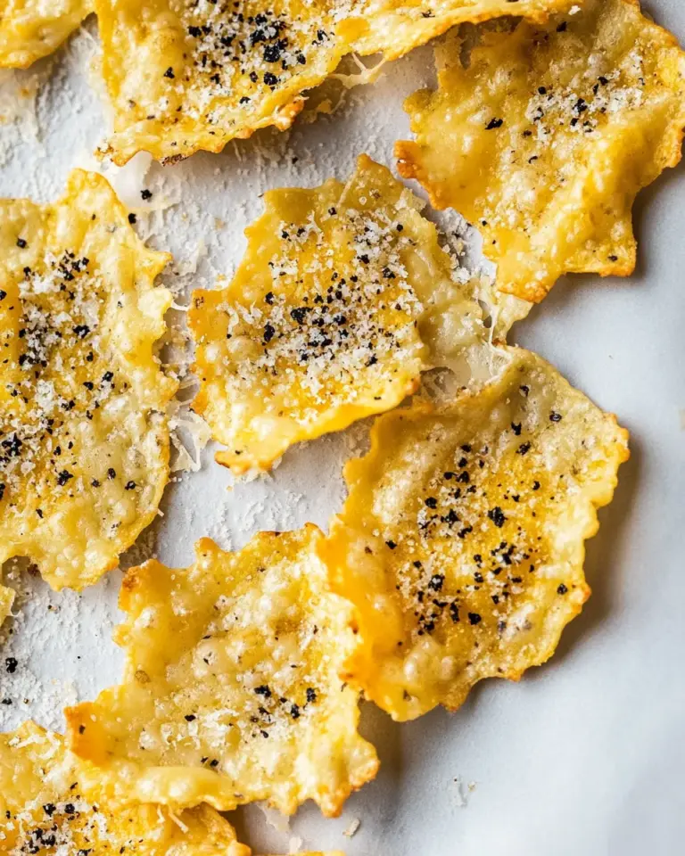 Homemade Cacio e Pepe Cheese Crisps photo