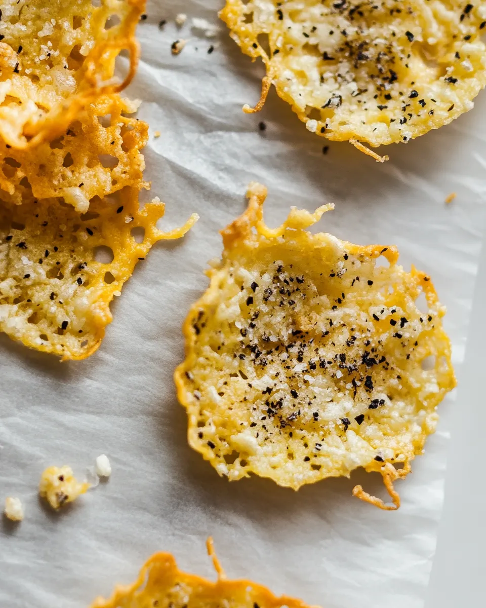 Easy Cacio e Pepe Cheese Crisps recipe photo