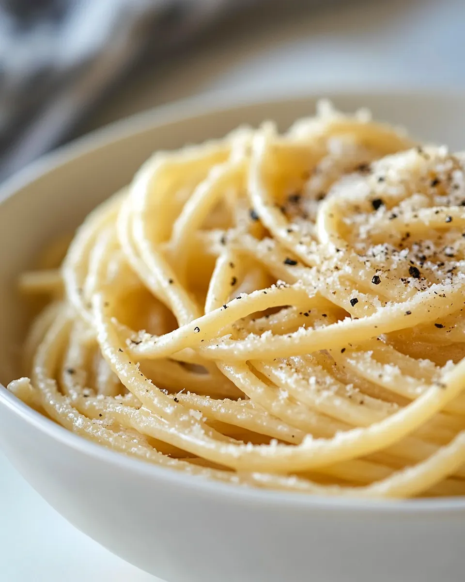 Homemade Cacio e Pepe Pasta recipe photo
