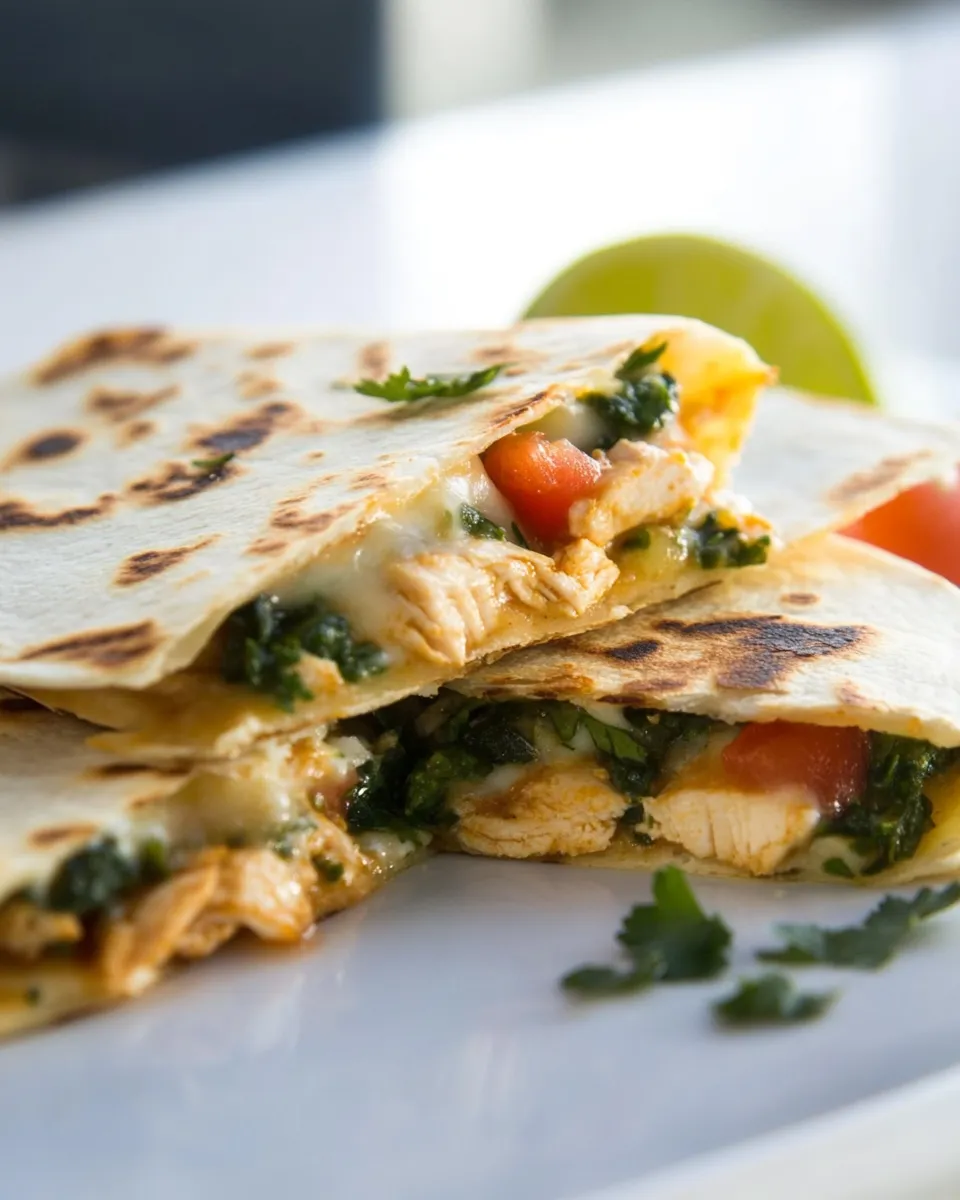 Delicious Cajun Chicken Quesadillas shot