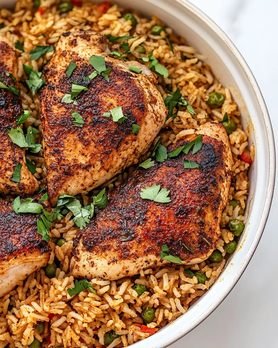 Classic Cajun Chicken and Rice dish photo