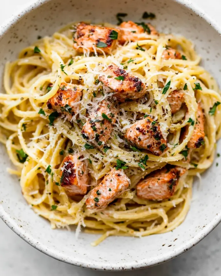 Homemade Cajun Salmon Pasta photo