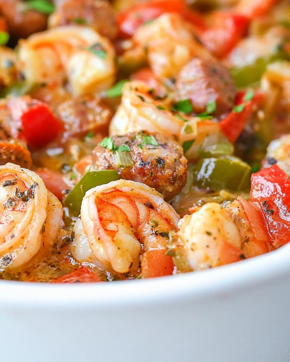 Homemade Cajun Shrimp and Sausage photo