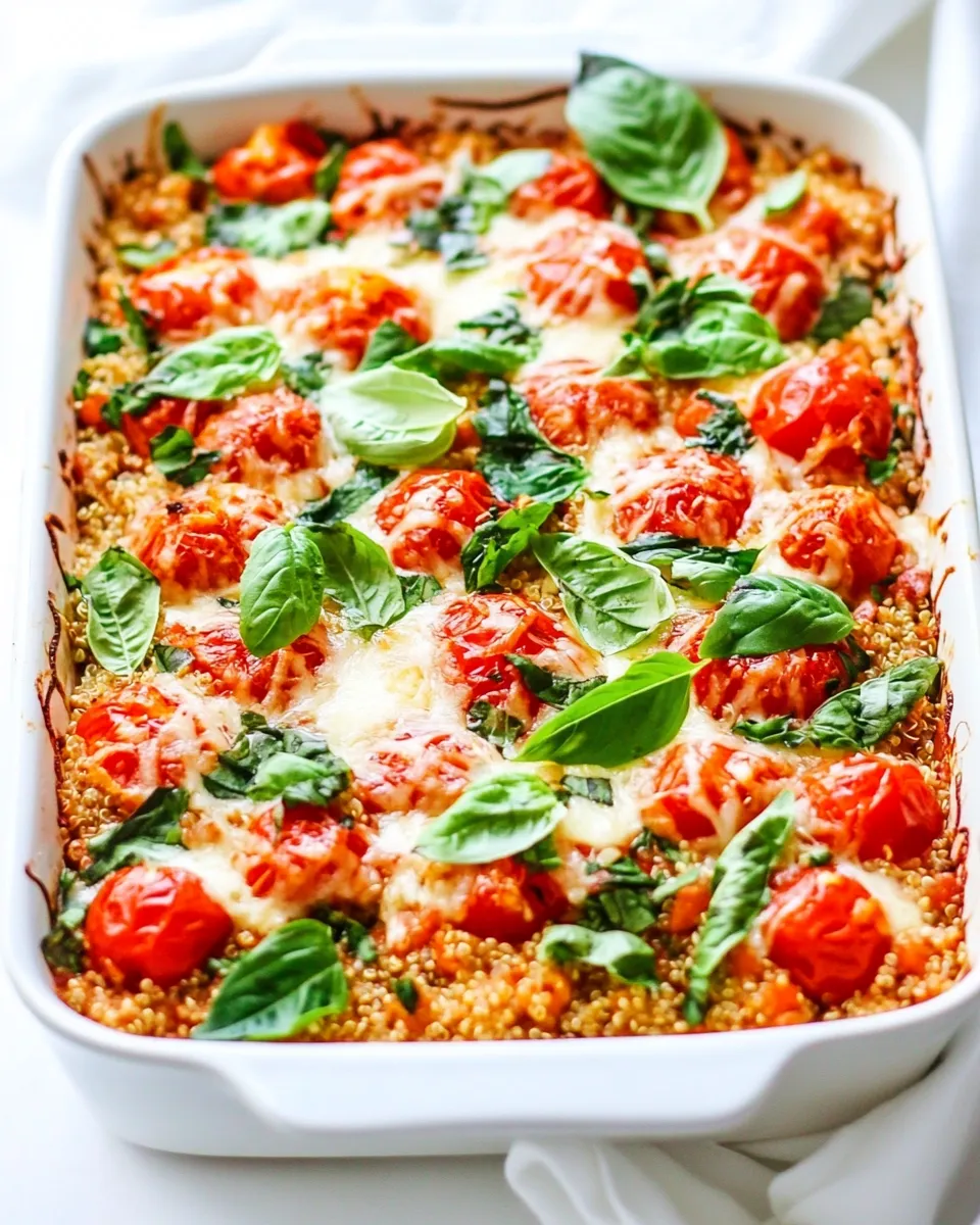 Easy Caprese Chicken and Quinoa Casserole picture