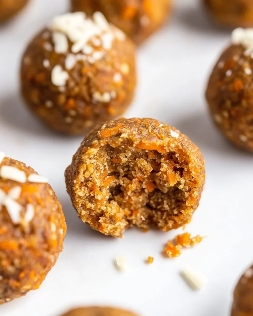 Easy Carrot Cake Bites recipe photo