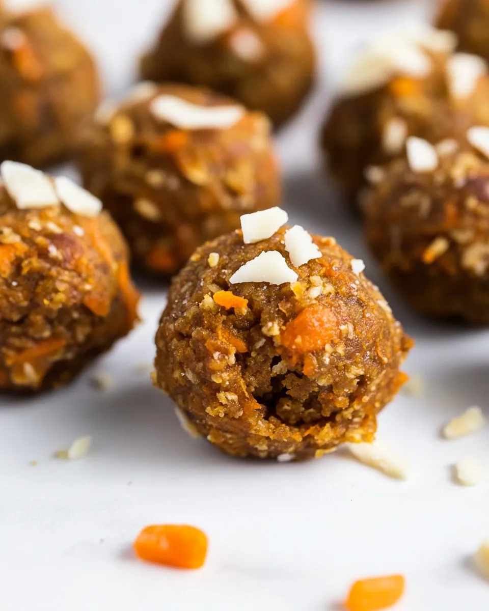Delicious Carrot Cake Bites shot