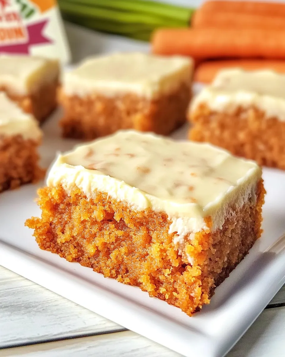 Perfect Carrot Cake Blondies (with cinnamon cream cheese frosting) dish photo
