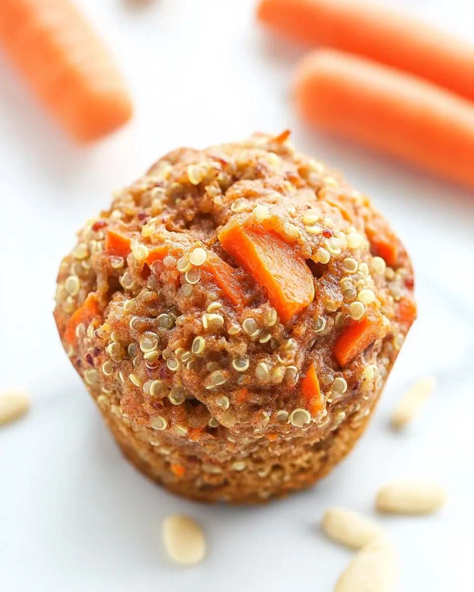 Delicious Carrot Quinoa Muffins shot