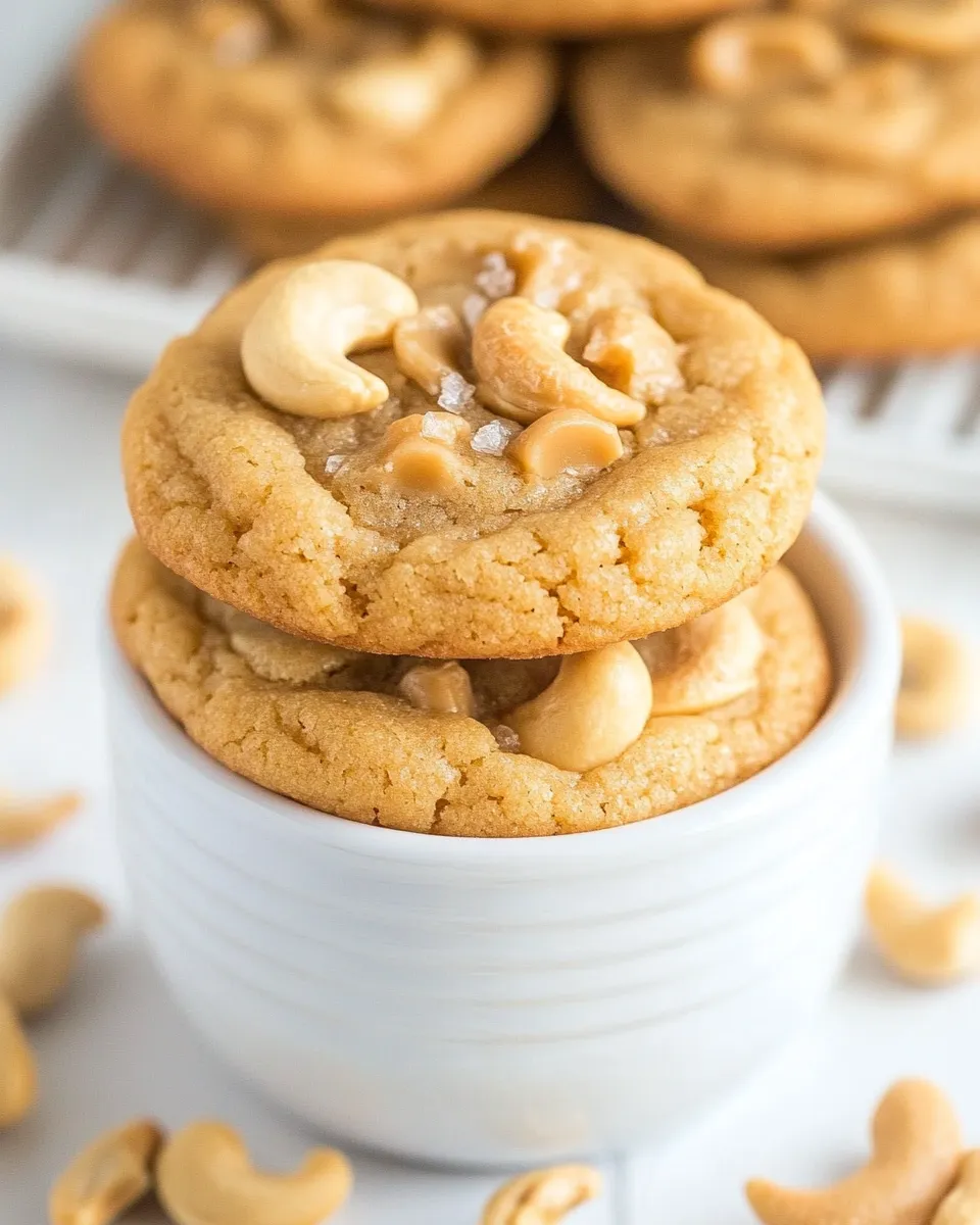 Delicious Cashew Butterscotch Pudding Cookies shot