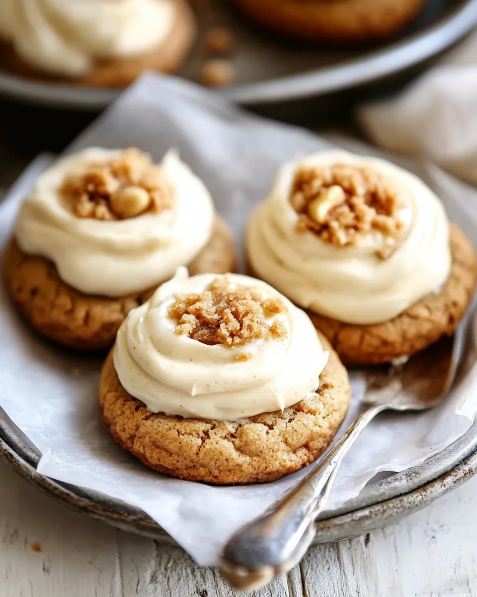 Easy Cashew Cookies with Brown Butter Frosting shot