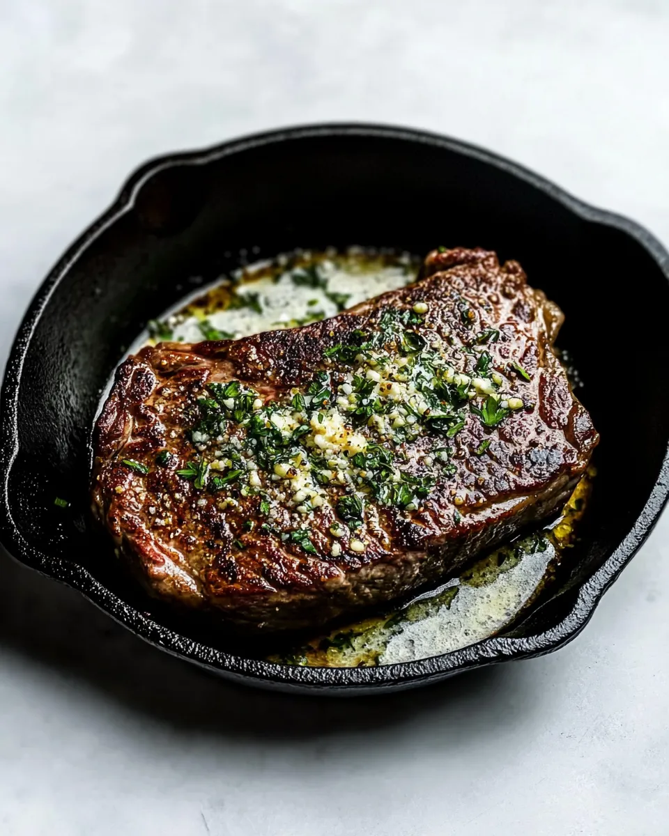 Classic Cast Iron Seared Strip Steak image