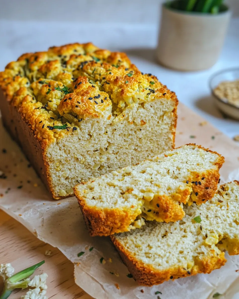 Delicious Cauliflower Bread (Low-Carb) shot
