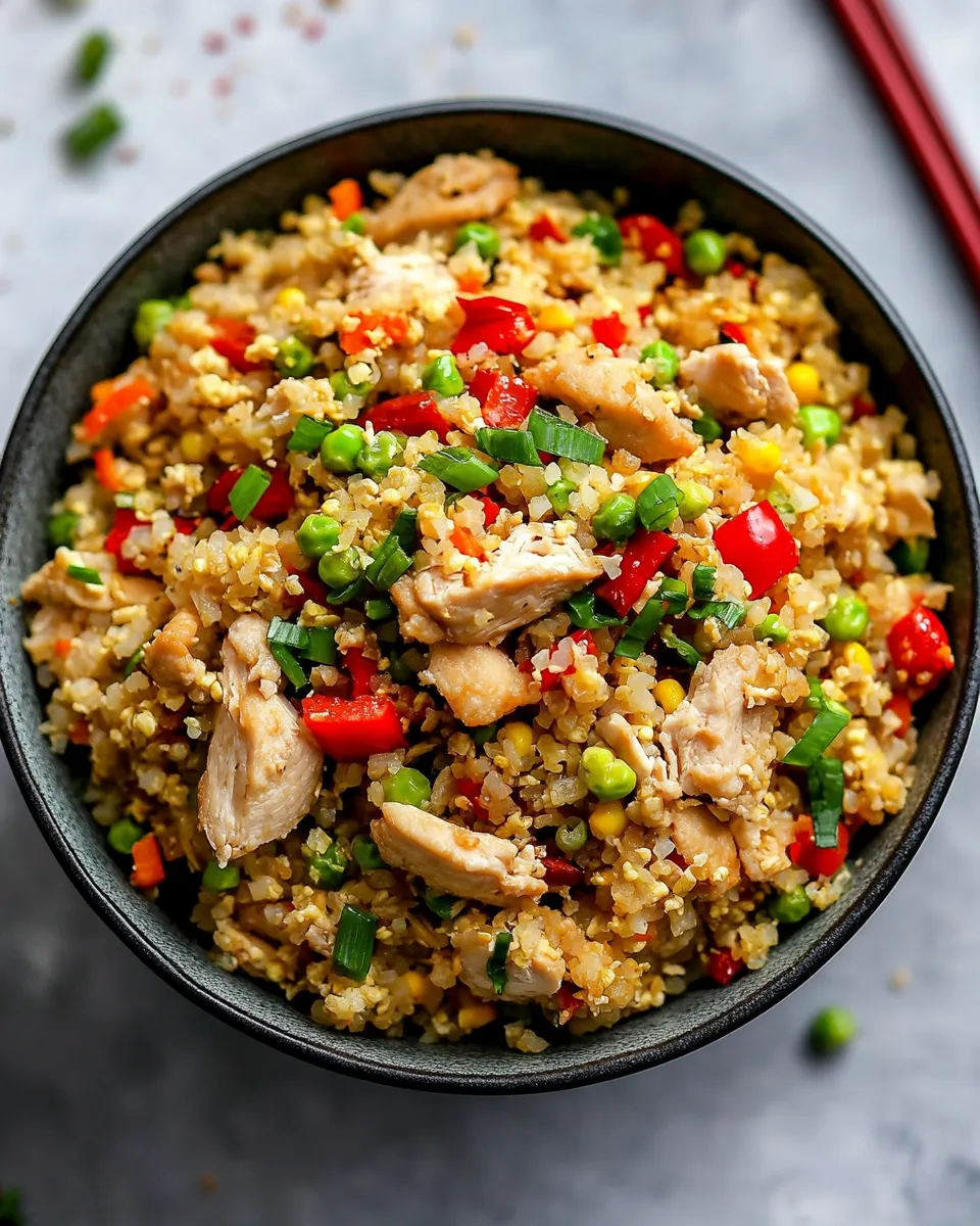 Homemade Cauliflower Chicken Fried Rice photo