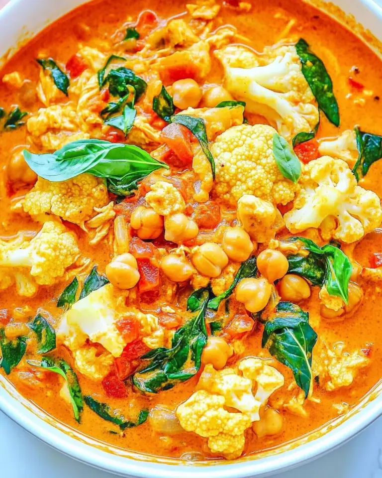 Homemade Cauliflower, Chickpea, and Chicken Coconut Curry photo