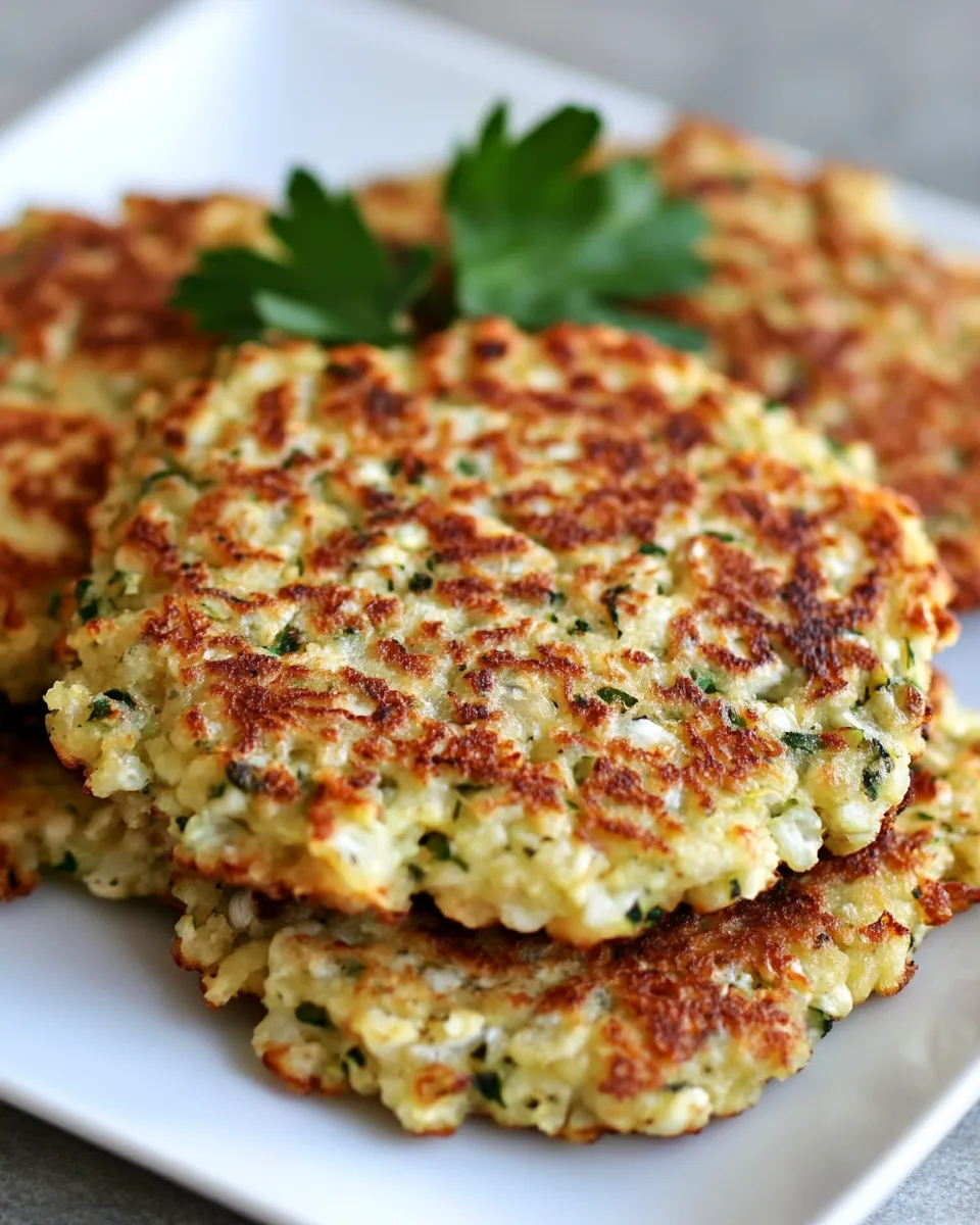 Healthy Cauliflower Fritters shot