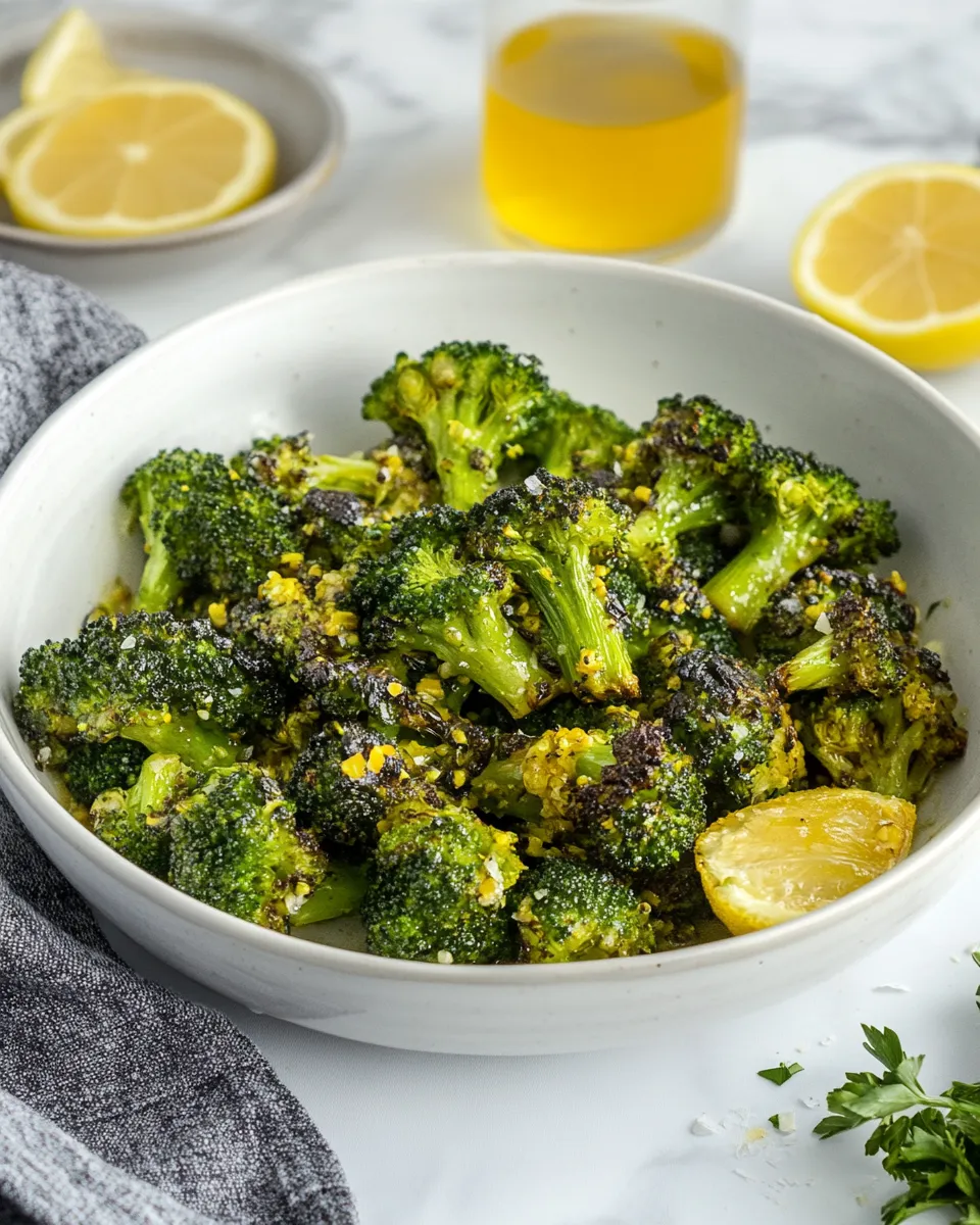 Savory Charred Broccoli shot