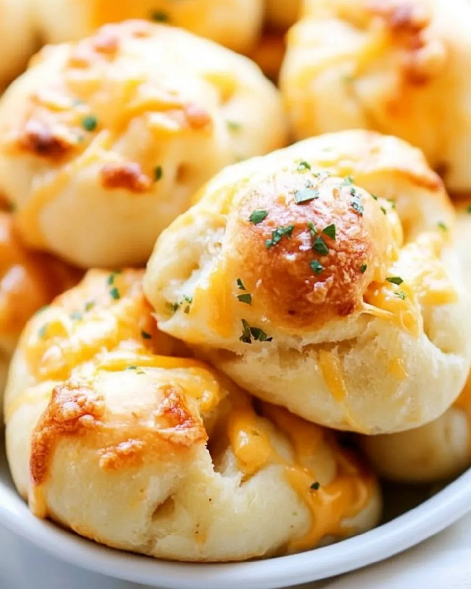 Easy Cheddar Garlic Knots recipe photo
