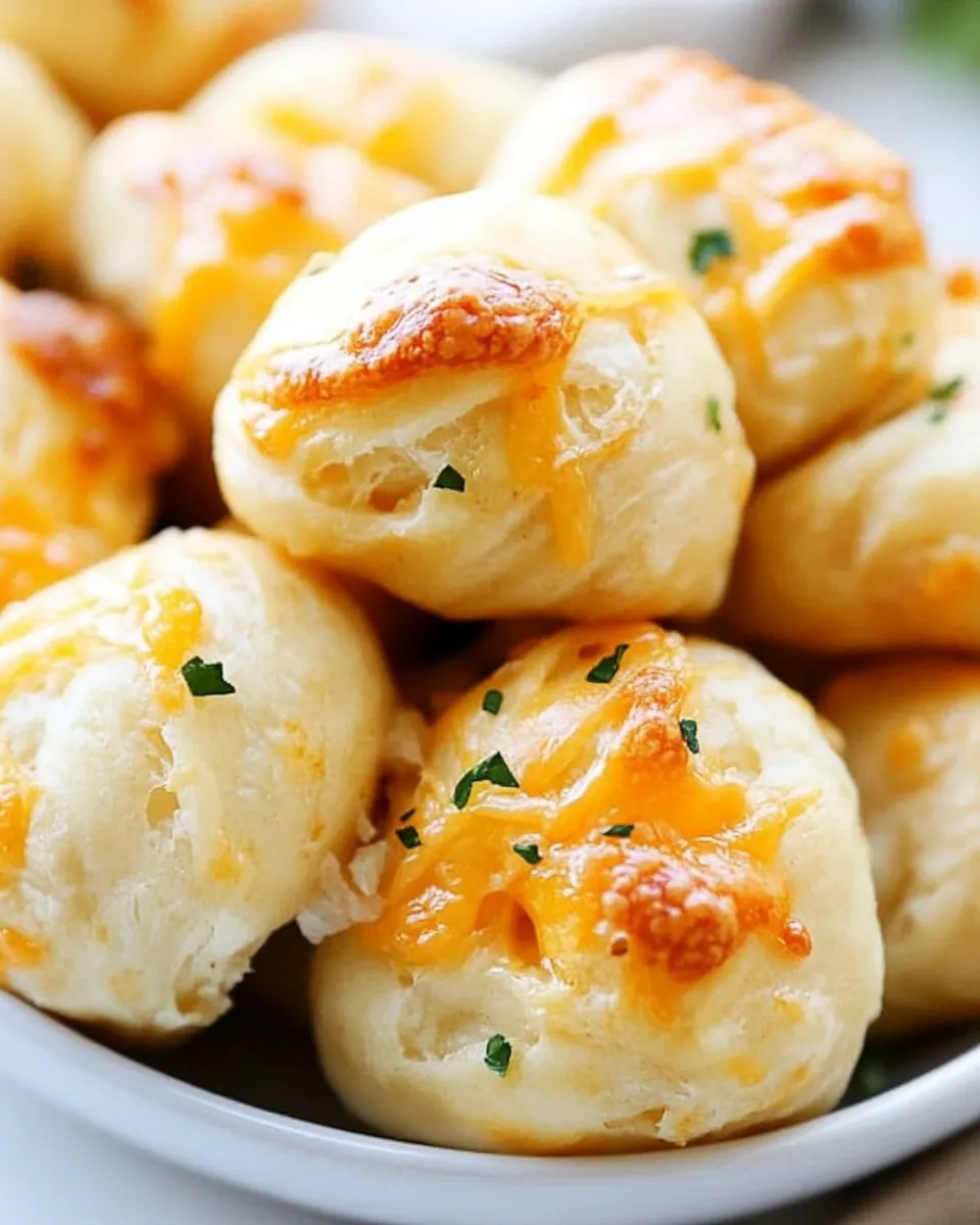 Delicious Cheddar Garlic Knots shot