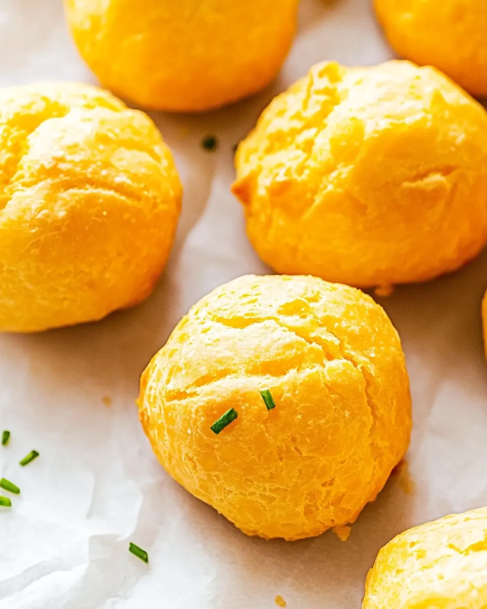 Easy Cheese Puffs (Gougeres) recipe photo
