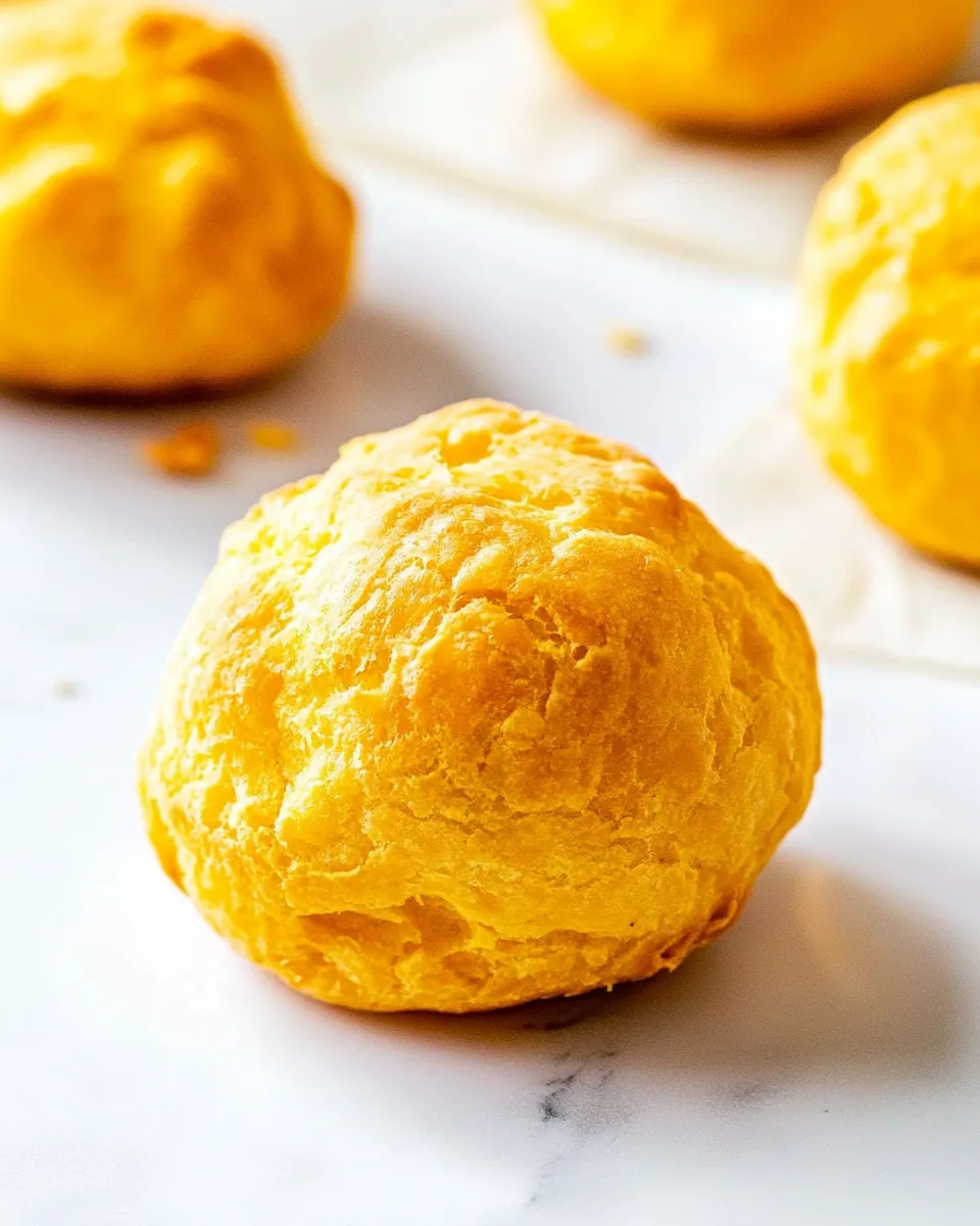 Delicious Cheese Puffs (Gougeres) shot