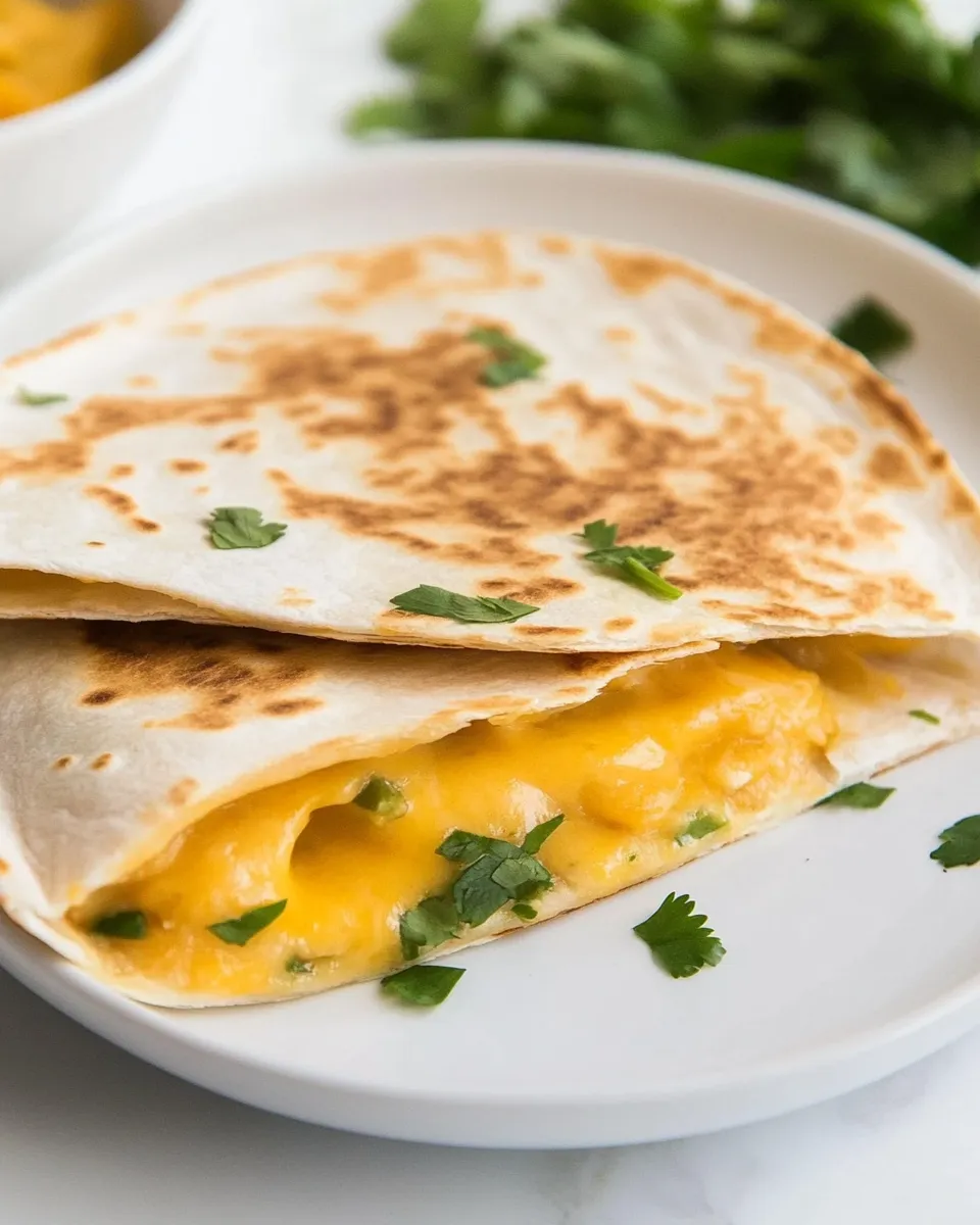Delicious Cheese Quesadilla shot