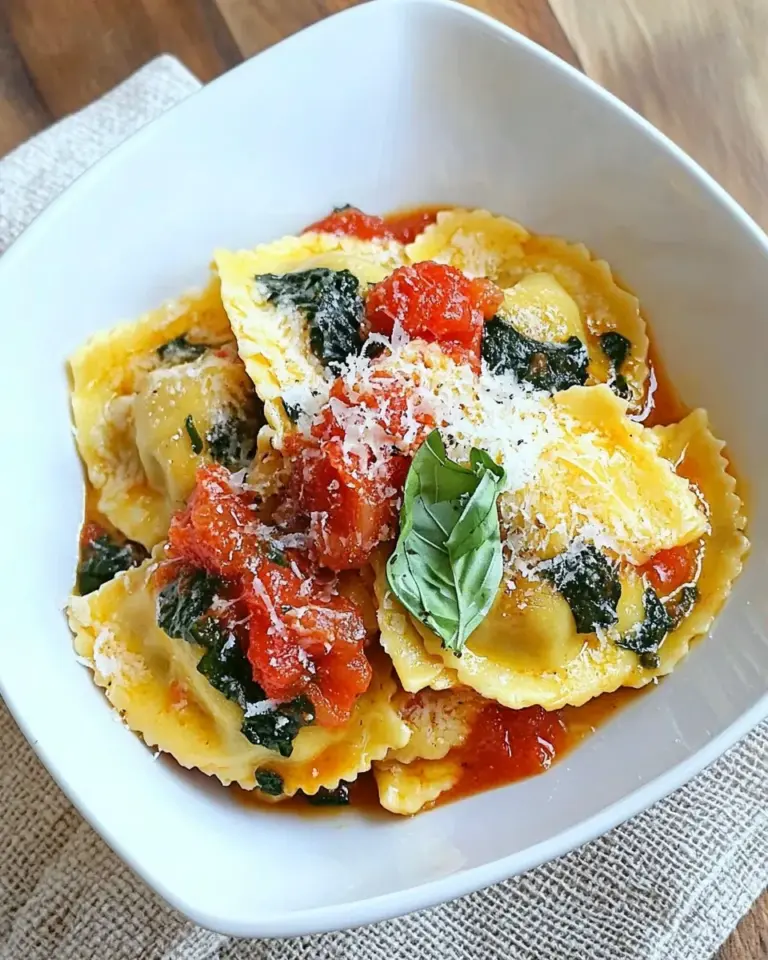 Homemade Cheese Ravioli with Brown Butter and Fresh Tomato Sauce photo