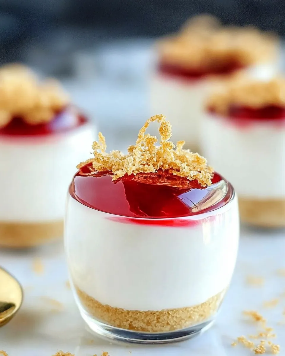 Delicious Cheesecake Dessert Cups shot