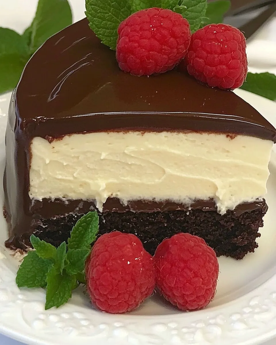 Easy Cheesecake Filled Chocolate Cake recipe photo