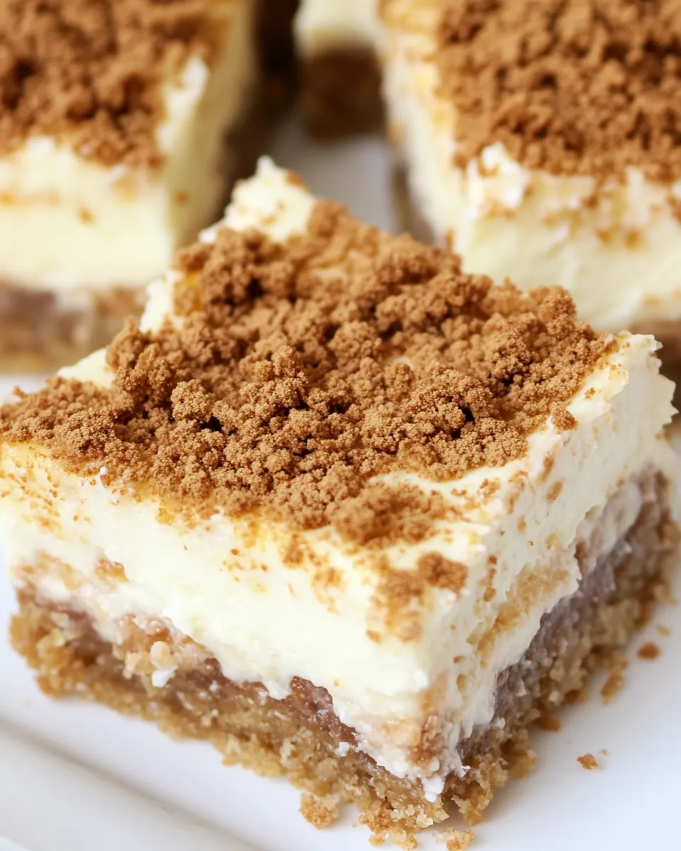 Delicious Cheesecake Squares shot