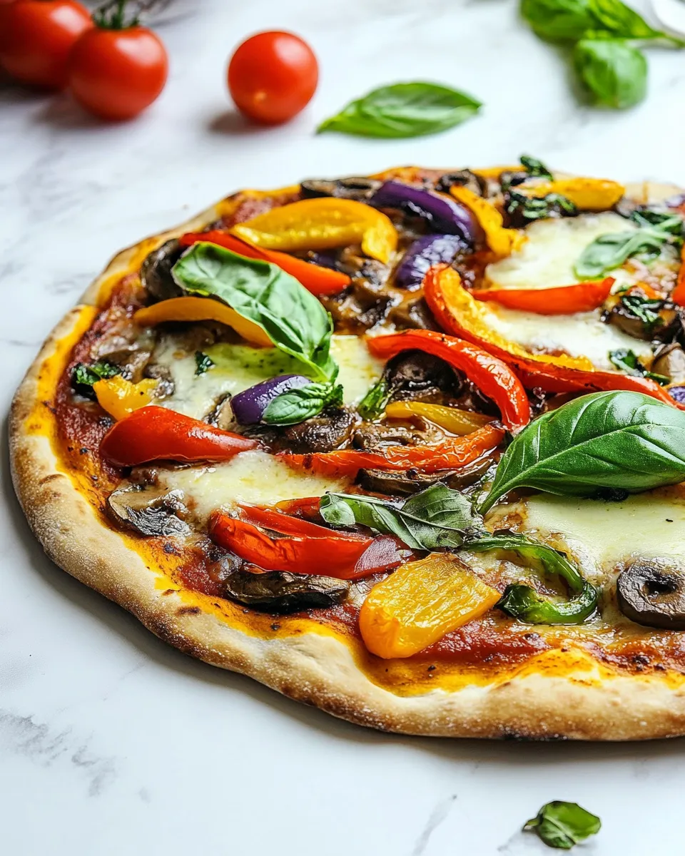 Easy Cheeseless Pizza recipe photo